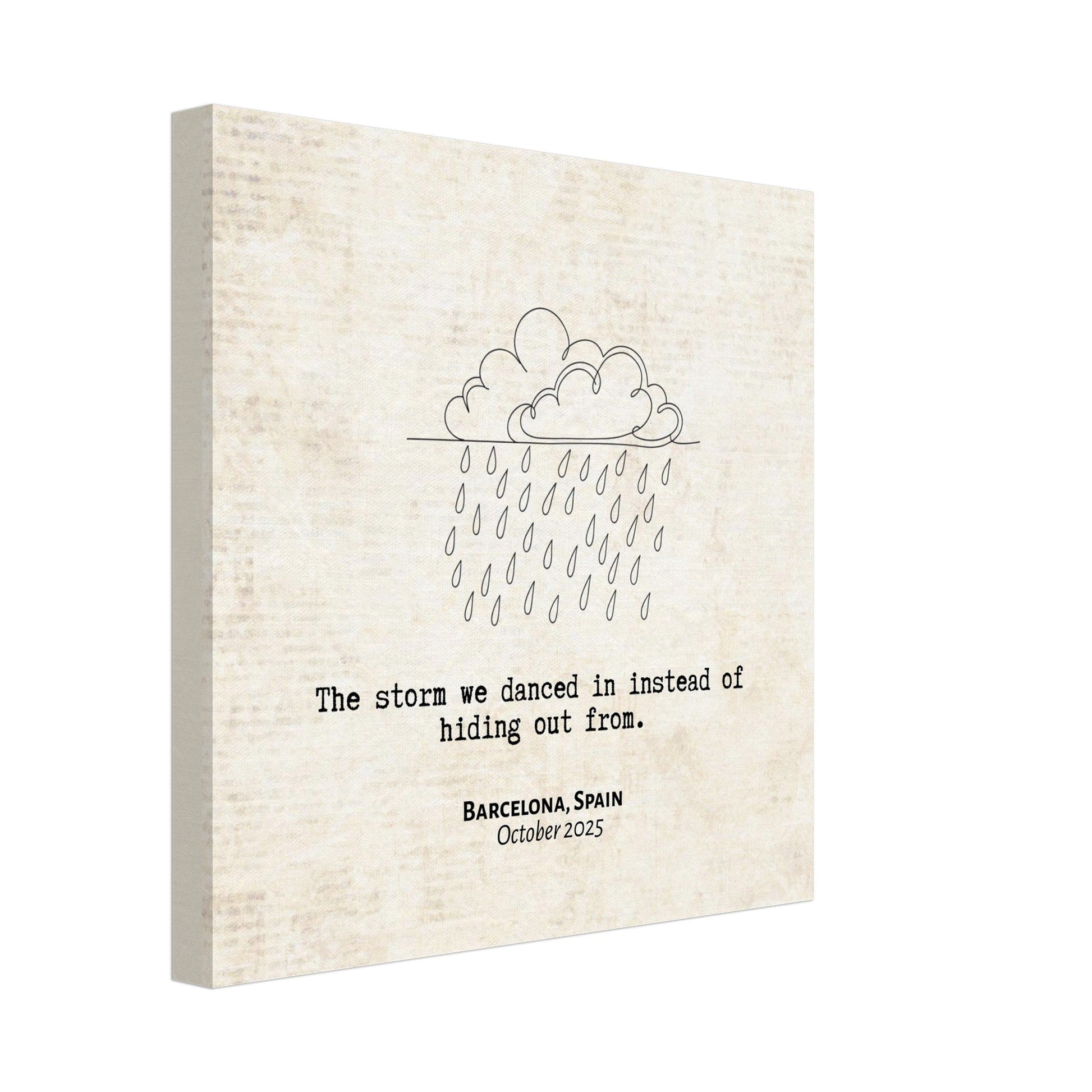 "The Storm We Danced In" - Personalized Travel Micro Memory Canvas - Out of Office Outfitters - 
