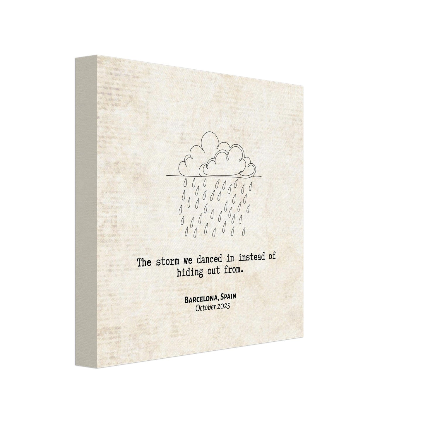 "The Storm We Danced In" - Personalized Travel Micro Memory Canvas - Out of Office Outfitters - 