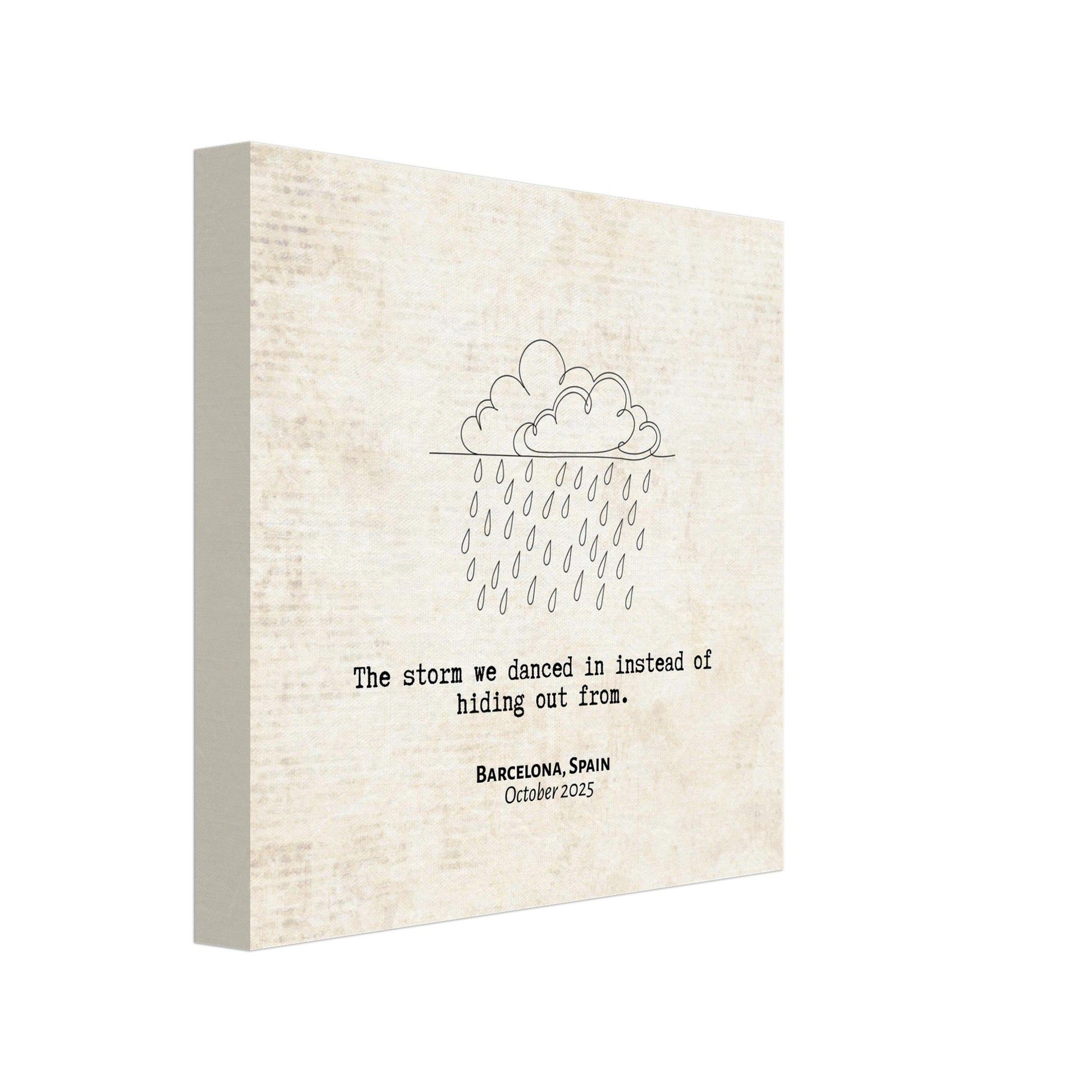 "The Storm We Danced In" - Personalized Travel Micro Memory Canvas - Out of Office Outfitters - 