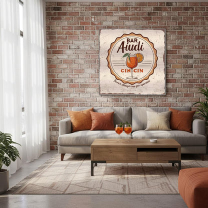 There's Always Time for Aperitivo Brushed Aluminum Bar Sign - Out of Office Outfitters - Print Material