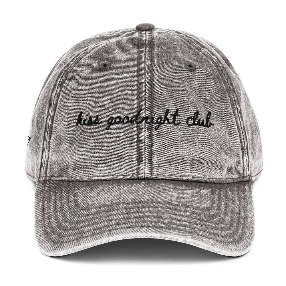 "kiss goodnight club" Travel Hat for Theme Park Lovers - mock up