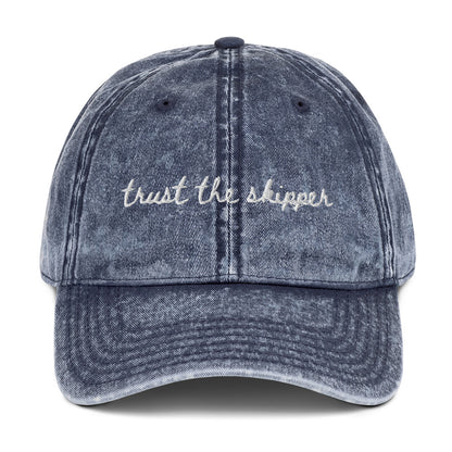 "Trust the Skipper" Funny Travel Hat for Theme park lovers- mockup