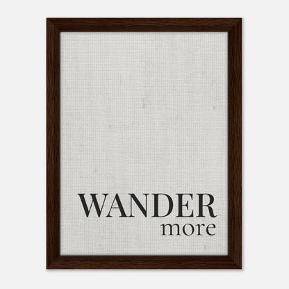 Wander More Canvas Wall Art - Out of Office Outfitters - Print Material