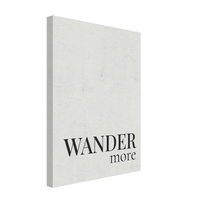 Wander More Canvas Wall Art - Out of Office Outfitters - Print Material
