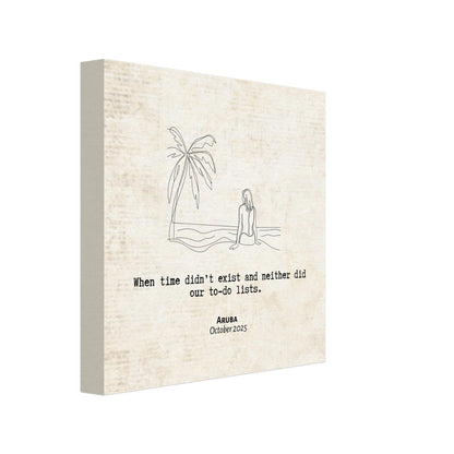 "When Time Didn't Exisit" - Personalized Travel Micro Memory Canvas - Out of Office Outfitters - 