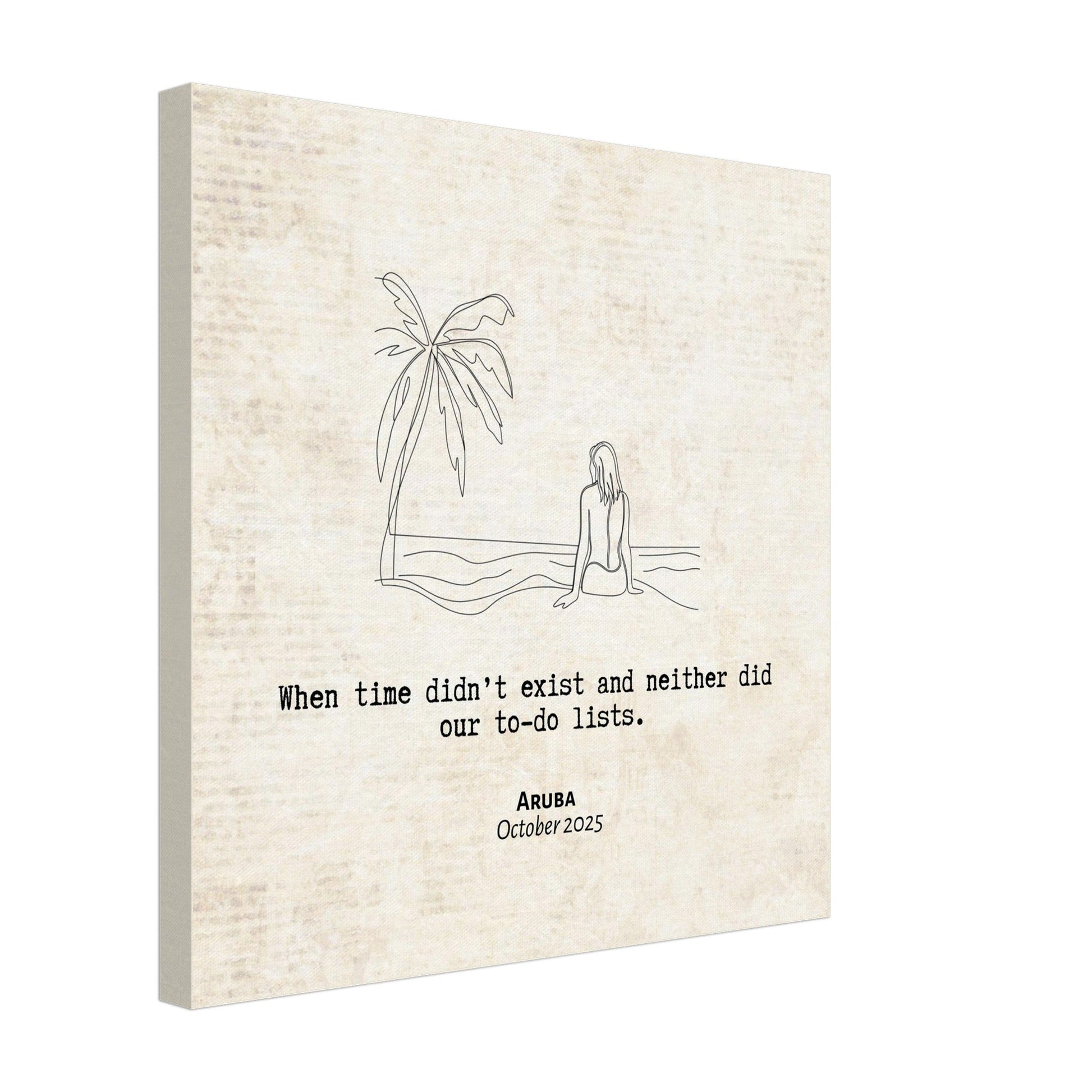 "When Time Didn't Exisit" - Personalized Travel Micro Memory Canvas - Out of Office Outfitters - 