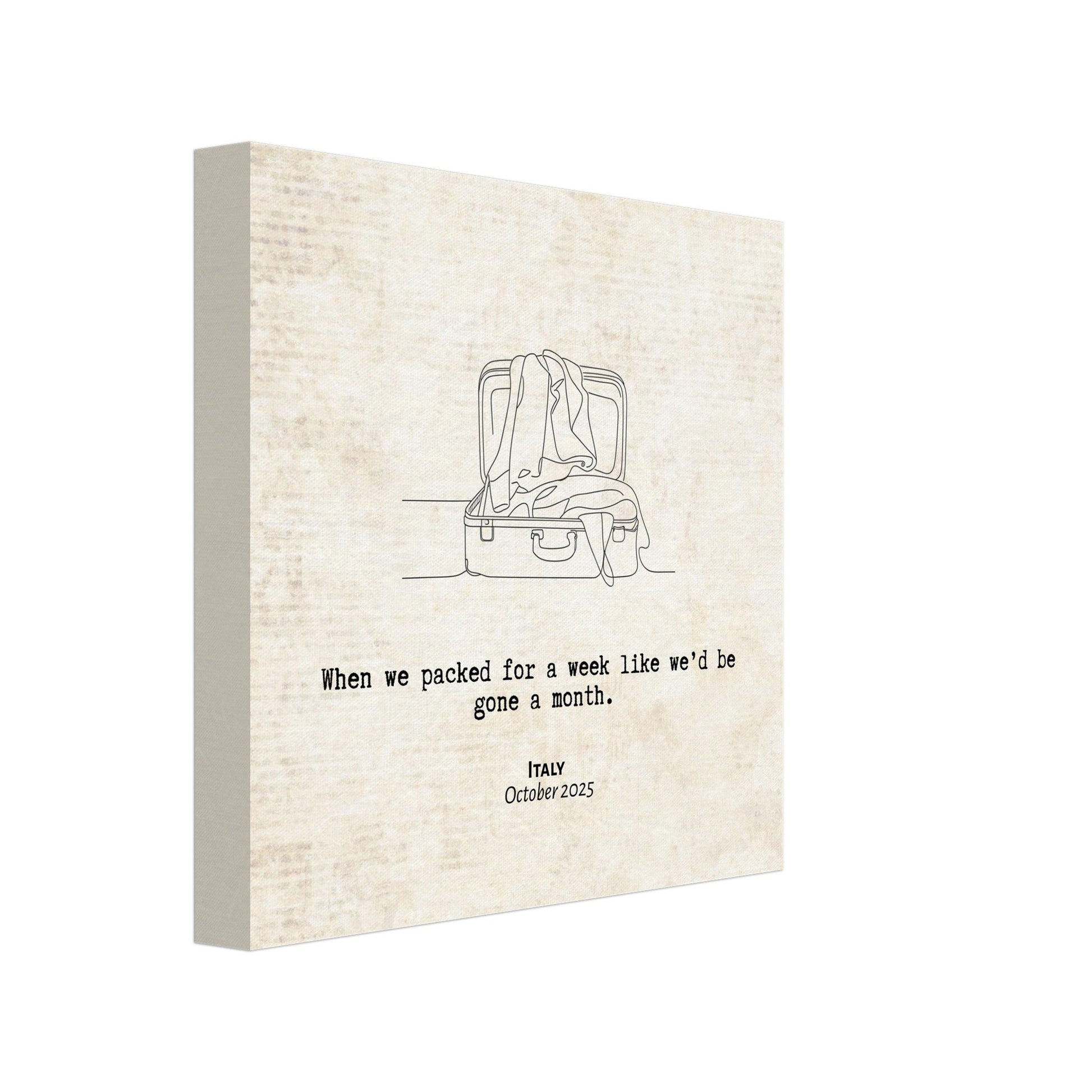 "When We Significantly Overpacked" - Personalized Travel Micro Memory Canvas - Out of Office Outfitters - 