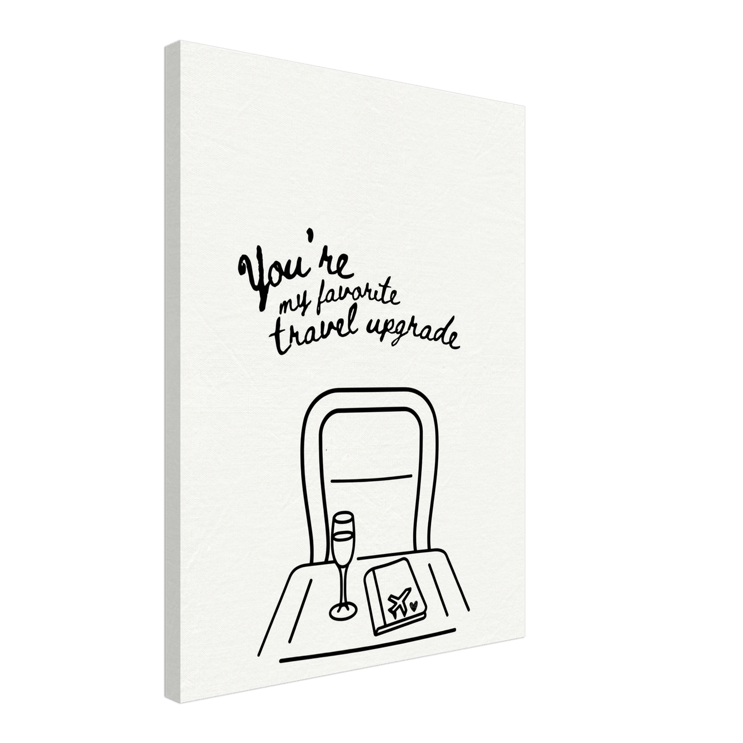 You're My Favorite Travel Upgrade - Travel Couple Canvas - Out of Office Outfitters - Print Material