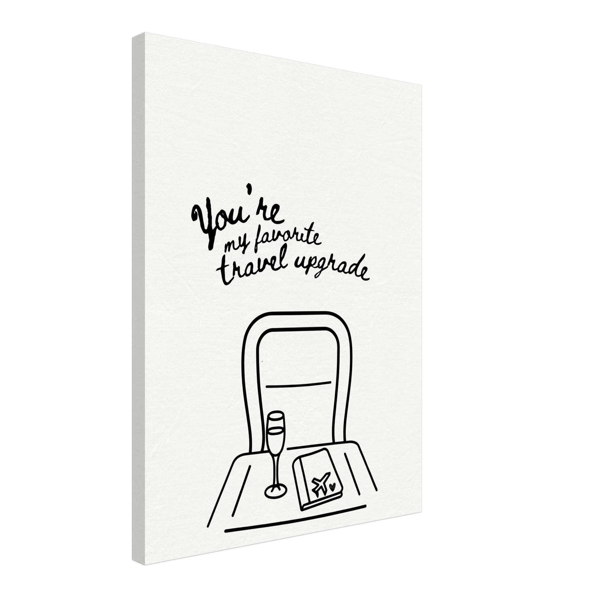 You're My Favorite Travel Upgrade - Travel Couple Canvas - Out of Office Outfitters - Print Material