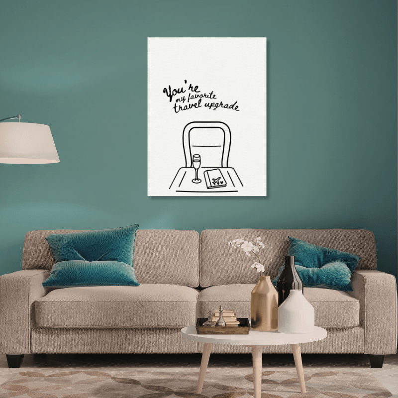 You're My Favorite Travel Upgrade - Travel Couple Canvas - Out of Office Outfitters - Print Material