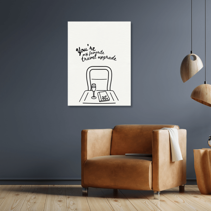 You're My Favorite Travel Upgrade - Travel Couple Canvas - Out of Office Outfitters - Print Material