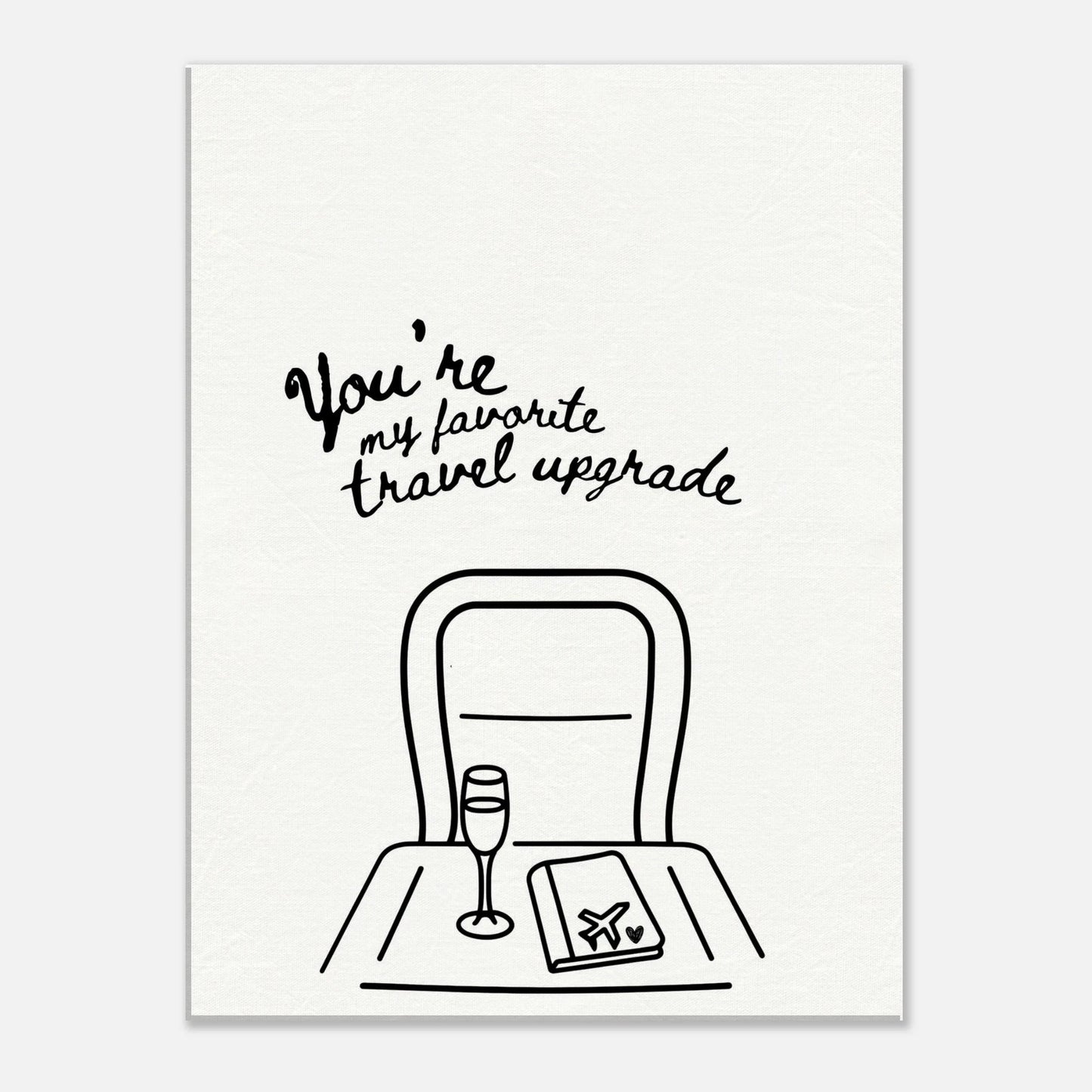 You're My Favorite Travel Upgrade - Travel Couple Canvas - Out of Office Outfitters - Print Material