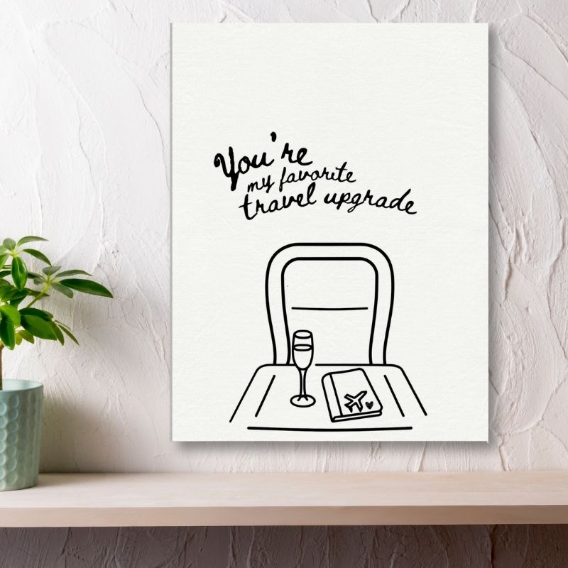 You're My Favorite Travel Upgrade - Travel Couple Canvas - Out of Office Outfitters - Print Material